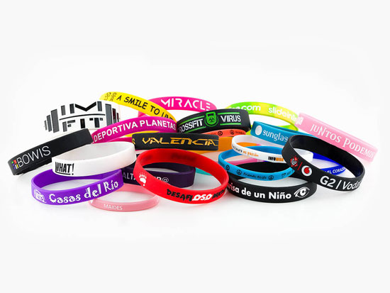 pulseras de silicona